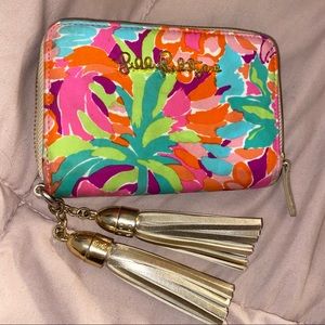 LILLY PULITZER print wallet full zipper